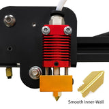 Aokin 8 Pcs 0.6mm MK8 Extruder Nozzles 3D Printer Nozzles for Creality Ender 3/3 Pro/3 V2, Ender 5/5 Pro, CR-10/10S, Makerbot, Anet A8 3D Printer Aokin