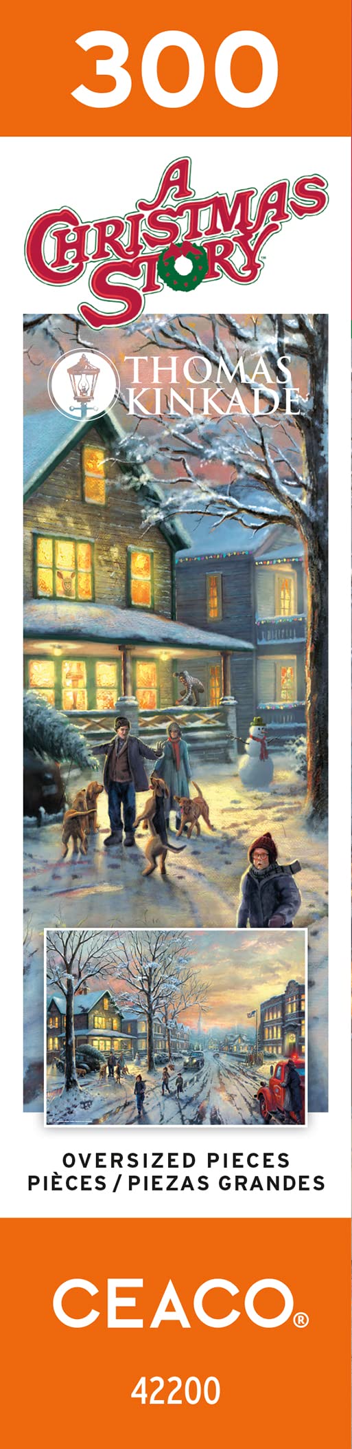 Ceaco - Thomas Kinkade - Holiday Movies - A Christmas Story - 300 Piece Jigsaw Puzzle Ceaco