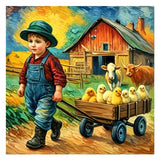hill froeistung Farm Life Diamond Painting Kits for Adults, Animal Scenery Diamond Art for Beginners, 5D DIY Full Drill Round Gem Art Craft Home Wall Decor Gift 12x12 inch hill froeistung