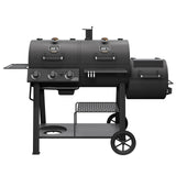 OKLAHOMA JOE'S® Canyon™ Charcoal and Propane Gas Combination Smoker and Grill, Black Steel, 24203004 Oklahoma Joe's