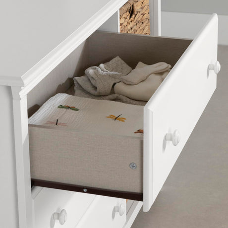 South Shore Cotton Candy 3-Drawer Dresser with Baskets, Pure White South Shore