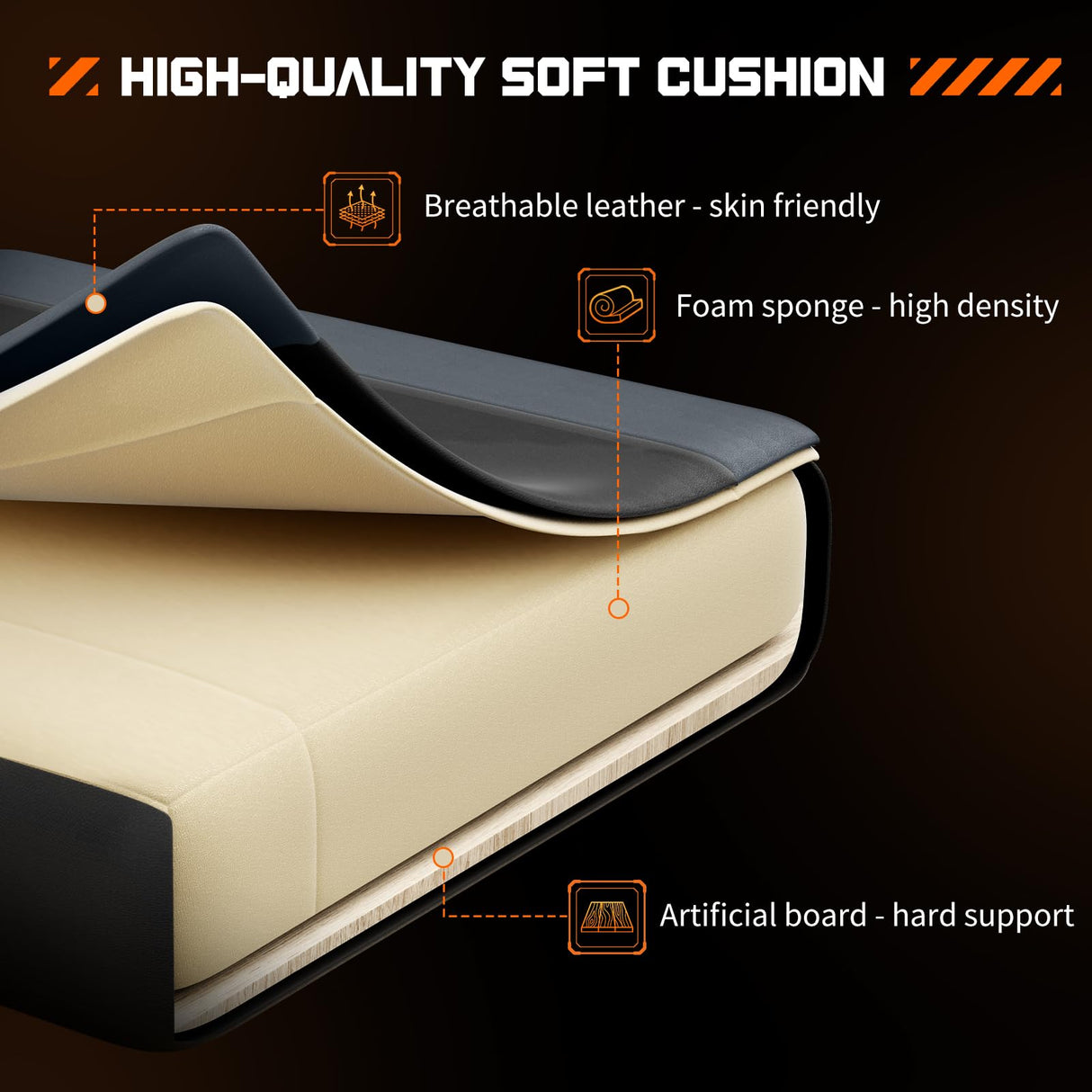 Sweetcrispy Video Game Desk Chair - Ergonomic Computer with Footrest and Comfy Lumbar Support, PU Leather Recliner with Headrest, Fixed Up Armrest, Height Adjustable with 360° Swivel, for Adults, Grey Sweetcrispy