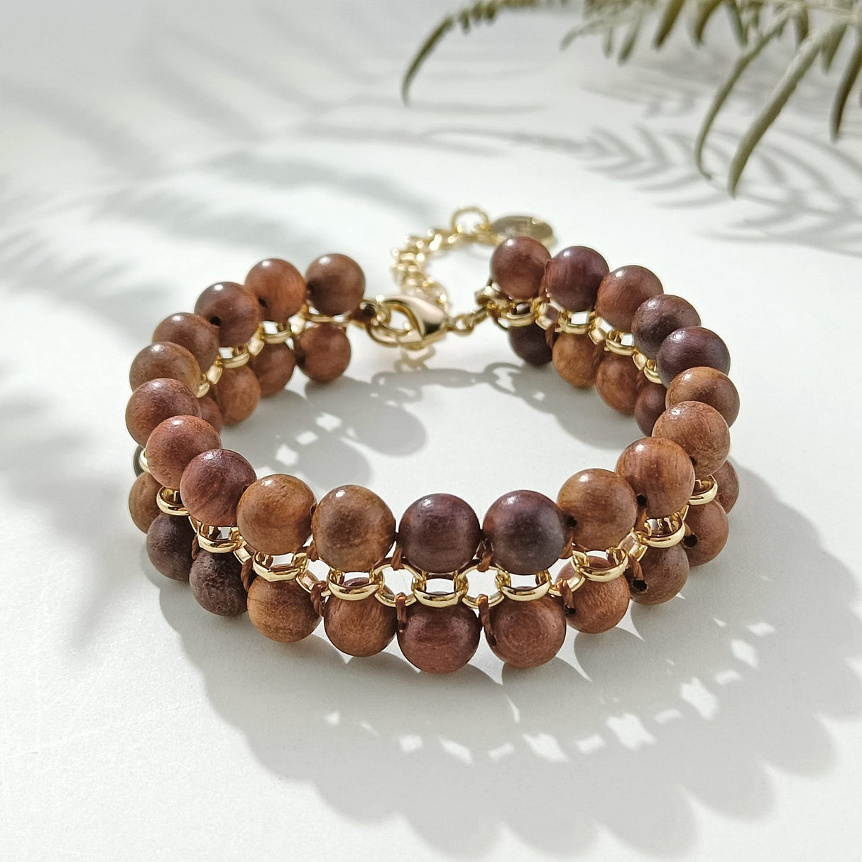 Firstmeet Wood Beads Layer Statement Necklace Choker Bracelet Earrings Vintage Jewelry Set for Women Girls (XL-1203-Wood Set) Firstmeet