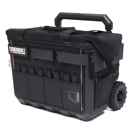 ToughBuilt XXL Rolling Massive Mouth Tool Bag with Hard Body and Waterproof Base - Heavy-Duty Tools and Supplies Mobile Storage Organizer with Rugged Off-Road Wheels, ClipTech Compatibility ToughBuilt