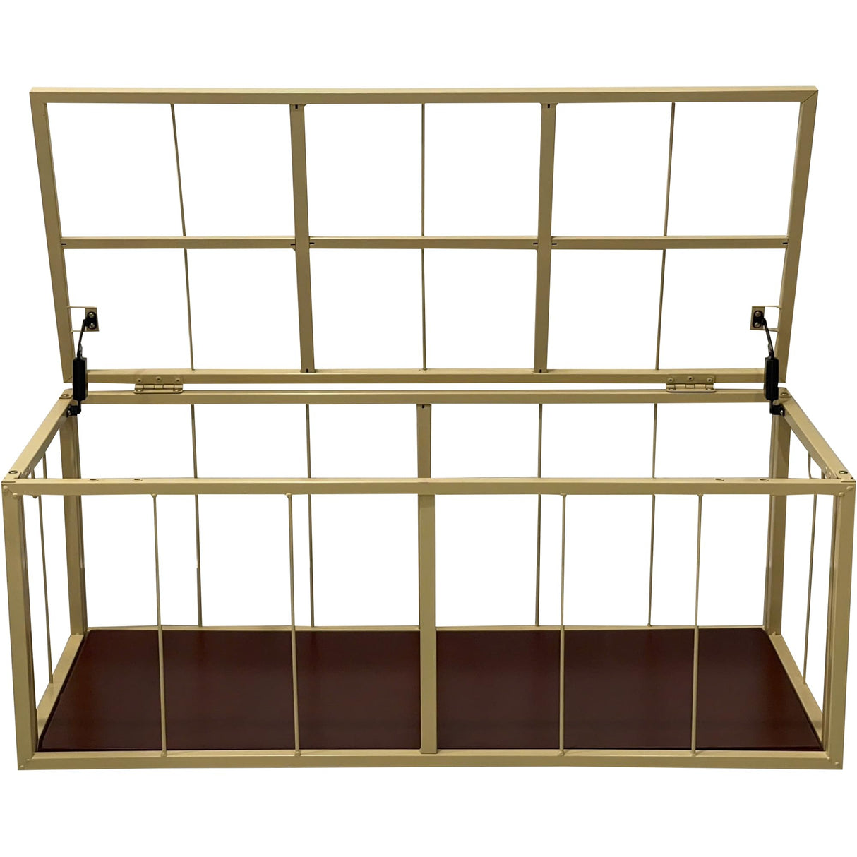 eHemco Heavy-duty Water Hyacinth Wicker Storage Trunk with Metal Frame, 42 by 20 by 18.5 Inches, Natural eHemco