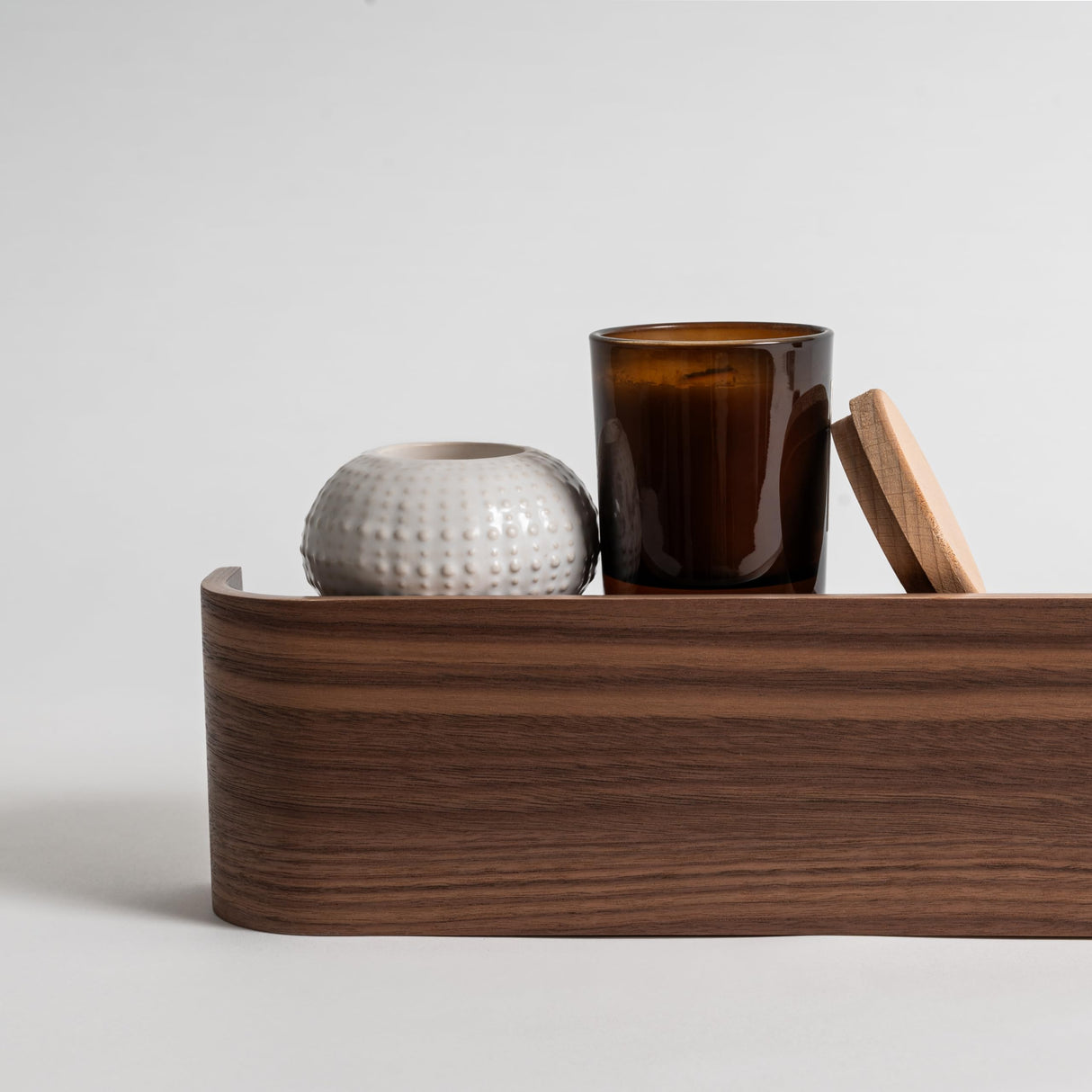 Kazai Wall-Mounted Coat Rack 'Toke' | Modern Design Coat Hanger with Hidden Wall Hooks | Solid Walnut Wood Veneer Panel Kazai.