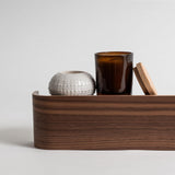 Kazai Wall-Mounted Coat Rack 'Toke' | Modern Design Coat Hanger with Hidden Wall Hooks | Solid Walnut Wood Veneer Panel Kazai.