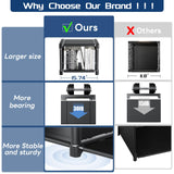 Mavivegue Book Shelf, 12 Cube Storage Organizer, DIY Bookcase, Metal Bookshelf,Tall Book case for Bedroom, Living Room,Office,Closet, Black Cubicle Rack Mavivegue