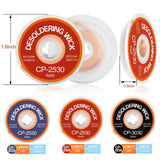 JoTownCand 3 Pcs Premium Desoldering Wick Set, 10FT No Clean Low Residue Solder Wick Braid (0.08, 0.1, 0.12IN) – Effortlessly Remove Solder and Disassemble Electronics JoTownCand