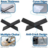 Acrylic Book Holder 11 x 7 x 6 in Open Large Book Display Stand for Cookbook Art Book Bible Guest Book - 2-Piece Coffee Table Book Stand for Reading - Clear, Transparency DECORANY