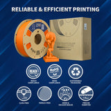 OVERTURE PLA Plus (PLA+) Filament 1.75mm PLA Professional Toughness Enhanced PLA Roll, Cardboard Spool, Premium PLA 1kg(2.2lbs), Dimensional Accuracy Probability +/- 0.02mm (Light Gray) OVERTURE