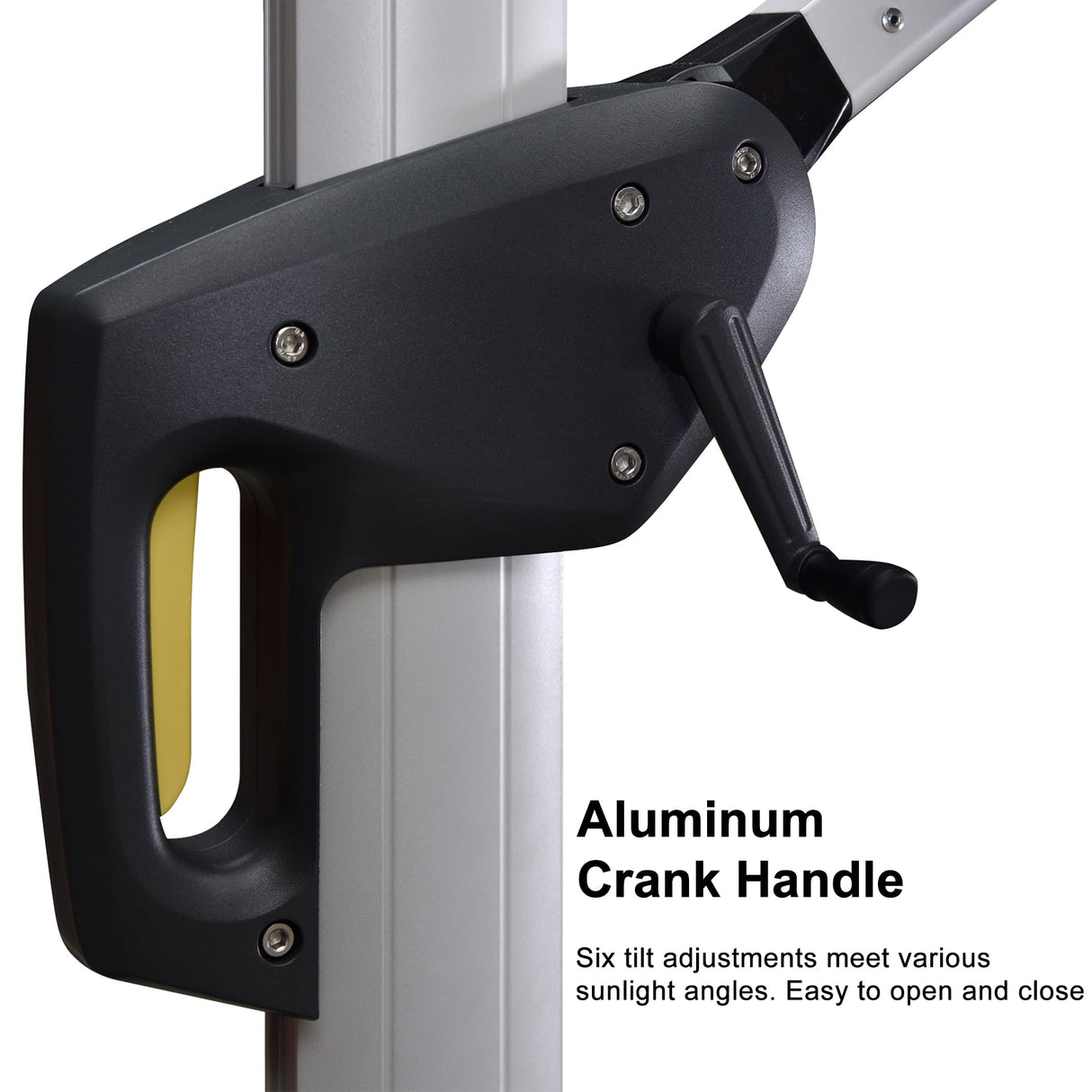 PURPLE LEAF 10' X 13' Patio Umbrella Outdoor Rectangle Umbrella Large Cantilever Umbrella Windproof Offset Umbrella Heavy Duty Sun Umbrella for Garden Deck Pool Patio, Beige PURPLE LEAF