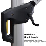 PURPLE LEAF 10' X 13' Patio Umbrella Outdoor Rectangle Umbrella Large Cantilever Umbrella Windproof Offset Umbrella Heavy Duty Sun Umbrella for Garden Deck Pool Patio, Beige PURPLE LEAF