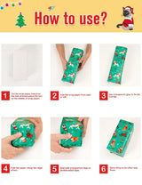 WERNNSAI Cat Christmas Wrapping Paper Rolls - 3 Rolls 17” x 120” Kids Cat Christmas Wrapping Paper Medium Roll Set Funny Kitten Christmas Wrapping paper Xmas Rolls Party Gift Decoration, for Girls/Boys WERNNSAI