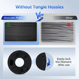 ANYCUBIC PLA Plus (PLA+) 3D Printer Filament 1.75mm Bundle, Dimensional Accuracy +/- 0.02mm, High Toughness, Print with Most FDM 3D Printers, 1KG Spool, 2kg, Grey + Black ANYCUBIC