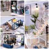 RHZN Miniature House Kit, Dollhouse Kit, Miniature Kit, DIY Mini House Building Kit for Adult Teen RHZN