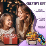 8 Pcs Fall Diamond Art Painting Coasters Kits,Thanksgiving Day Coaster with Holder for Adults, Non-Slip DIY Dot Paint Craft Kits,5D Full Drill DIY Diamond Dot Gem Art Kit Home Decor Arts Craft NEGEKFKX