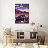 Euibziy Diaomnd Painting Kits for Adults DIY 5D Round Full Drill Car Diamond Art Adult Diamond Painting Very Suitable for Home Leisure and Wall Decoration 11.8x15.7inch Euibziy