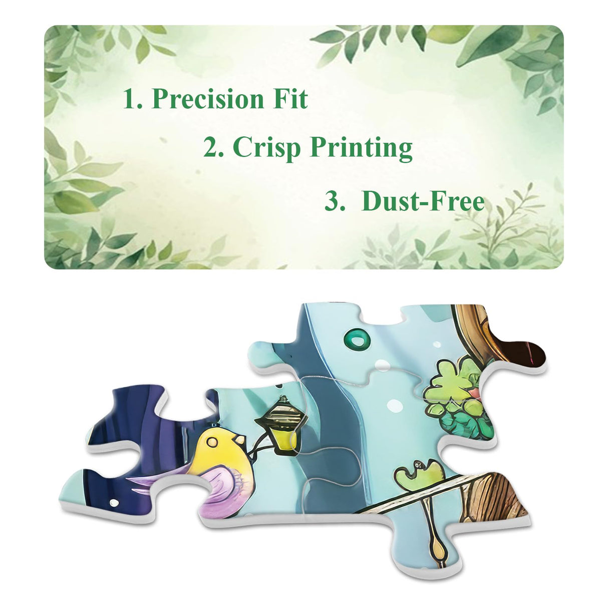 Magic Fantasy Treehouse Puzzles 1000 Piece for Adults, Nature Funny Tree Jigsaw Puzzle, Colorful Flower Plant Puzzle BBOLDIN