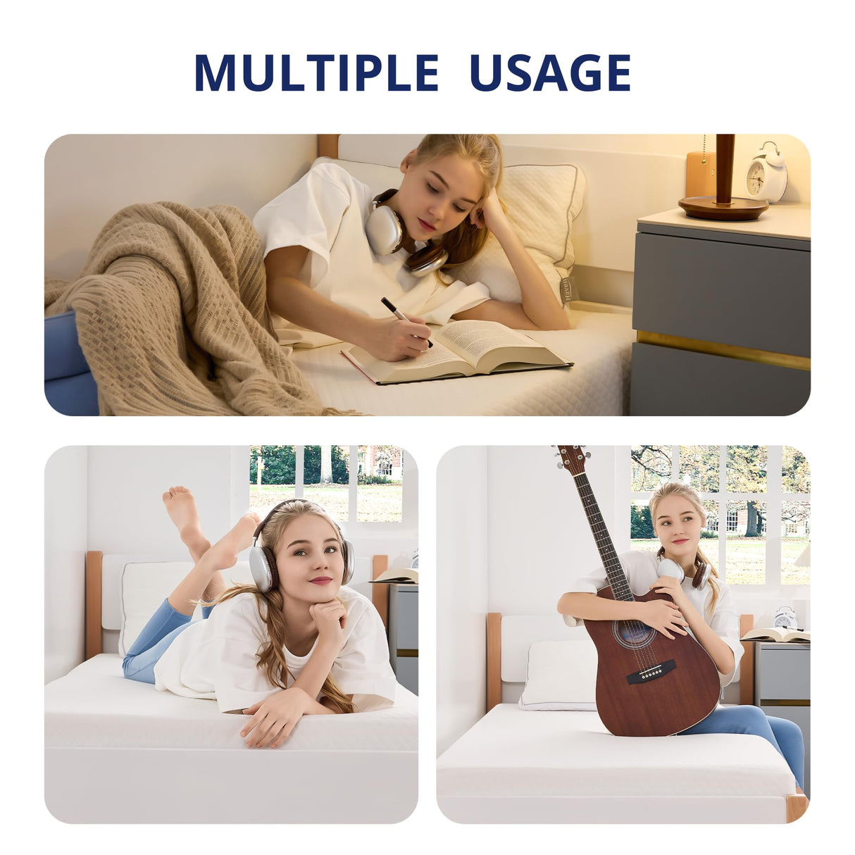 Emerspring Twin Mattress 8 Inch Green Tea Memory Foam Mattress for Cool Sleep & Pressure Relief, Fiberglass Free, Bed in a Box, Removable Washable Cover, CertiPUR-US Certified Emerspring