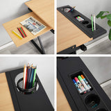 soges Drafting Table Art & Craft Drawing Desk Height Adjustable Wood Desk for Drawing, Painting, Writing and Studying soges