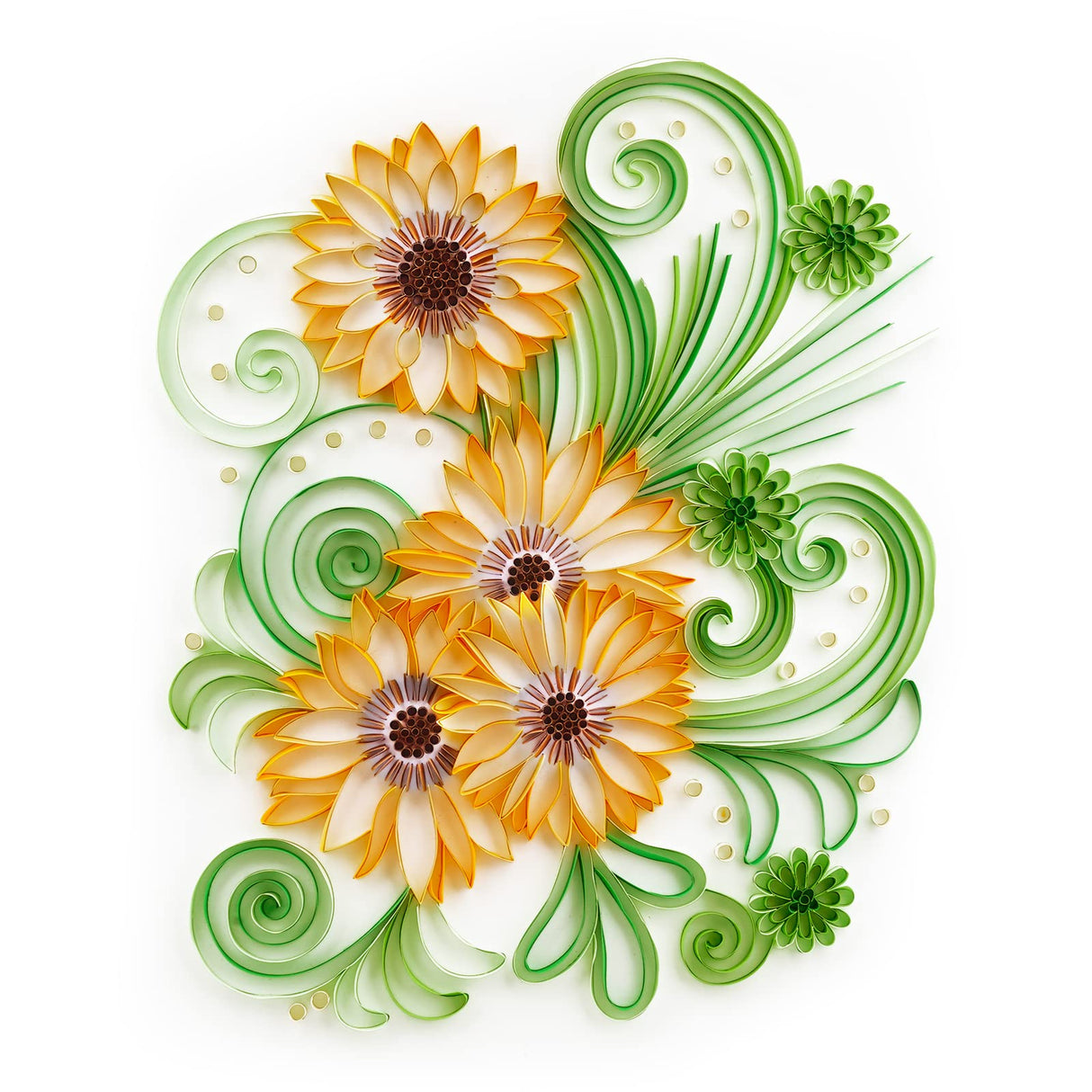 Uniquilling Quilling Paper Quilling Kit for Adults Beginner Handmade for DIY Paper Filigree Painting Kits, 16 * 20in Sunflower, Best Gift for Kids Family Friends, Home Room Wall Art Decor (Basic) Uniquilling