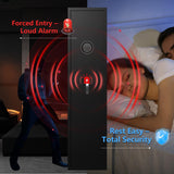 10-12 Rifle Safe, Gun Safe for Rifles and Pistols-Fingerprint, Biometric and Password Gun Cabinet, Rifle Safes for Home with No Assembly Required, Gun Locker Quick Access Marcree