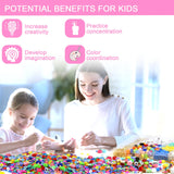 UHIBROS 5815 Pcs Clay Beads Bracelet Making Kit with Pretty Pendant Charms, Jewelry Making Kit for Girls 8-12, Polymer Letter Heishi Beads , Gifts for Girls NANQUAN