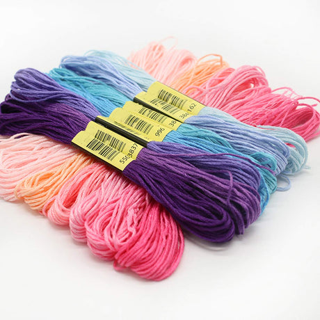 Friendship Bracelet String 50 Skeins Rainbow Color Embroidery Floss Cross Stitch Embroidery Thread Cotton Floss Bracelet Yarn, Craft Floss XLSFPY