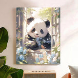 Reivworl Panda Paint by Numbers Kit for Adults, Panda Paint by Number for Adults, Adult Paint by Number Kits for Gifts and Home Wall Decor 16x20Inch Reivworl