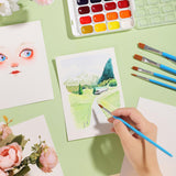 30 Sheets Watercolor Paper 5x7 Inch, 140 lb/300 GSM Cold Press Watercolor Paper Bulk, White Water Color Paper Cotton Paper for Kids Students Adults Beginners Artists Prudiut