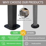 Endark 8' x 5'FT Grill Outdoor BBQ Gazebo Canopy with Two Metal Shelves,Outdoor Permanent Hardtop Gazebo Canopy for Patio, Garden, Backyard (5x8FT-1) Endark