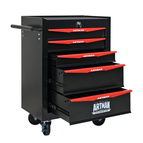 nifoti 5 Drawers Tool Cart on Wheels, Multifunctional Rolling Tool Chest Tool Storage, Drawers Rolling Tool Trolley Organizer Tool Case for Warehouse, Garage, Workshop, Repair Shop (5 Drawers-30.5"H) nifoti