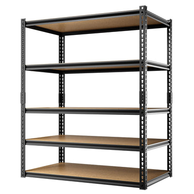 cynnda 5-Tier 40" W x 20" D x 71" H Garage Storage Shelves 2500LBS Garage Shelving Adjustable Metal Shelf Heavy Duty Shelving Units for Garages Steel Pantry Rack