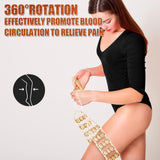KintKita Wood Therapy Massage Tools,Back Wooden Massage Roller Rope Tool Maderoterapia Kit Professional Cellulite Massager for Body Shaping, Contouring,Back Neck Leg Muscle Relief KintKita