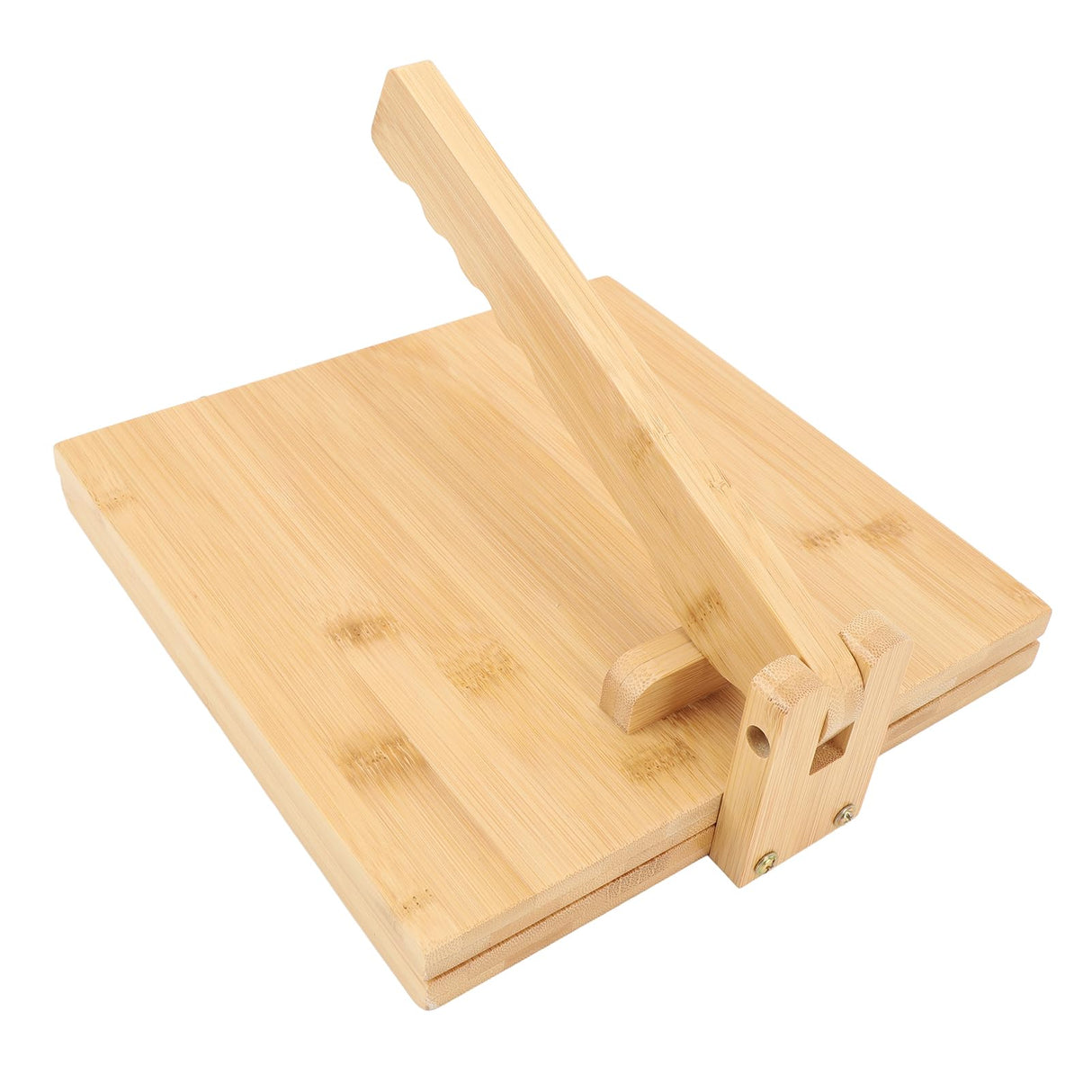 Asixxsix Wooden Tortilla Press Maker, 10 Inch Dough Press Machine with Rolling Pin and 50Pcs Parchment Paper, Manual Corn Tortilla Maker for Homemade Mexican Tortillera, Taco, Roti Asixxsix