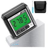 Digital Level Angle Gauge, Converts Between Degrees, Digital Angle Finder Backlit LCD Digital Magnetic Protractor Inclinometer Level Box, Angle Finder Tool Protractor HKZTUY