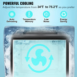 VEVOR Beer Kegerator, Single Tap Draft Beer Dispenser, Full Size Keg Refrigerator With Shelves, CO2 Cylinder, Drip Tray & Rail, 32°F- 50°F Temperature Control, Holds 1/6, 1/4, 1/2 Barrels, Black VEVOR