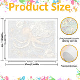 Octopus Paint by Numbers for Adult, Octopus Paint by Numbers Kit for Adults Beginners, DIY Acrylic Painting on Canvas for Home Wall Art Decor(16x20Inch Mandun