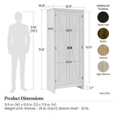 SystemBuild Evolution Farmington 31.5" Wide Storage Cabinet - Rustic Gray SystemBuild Evolution
