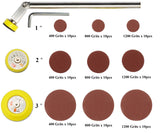 Dirtech Sander Sanding Tool with 1", "2", "3" Foam Loop Sander Pad and 90pcs Sandpaper for Woodworking Wood Turning on Lathe Dirtech