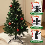 Christmas Tree Stands, Universal Folding Christmas Tree Stands For Fits 0.5-1.1 Inchs Tree Pole, 3 Ft To 8 Ft Artificial Trees WoodArtSupply