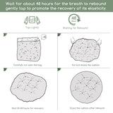 HIGOGOGO Papasan Chair Cushion with Corduroy Cover (Without Chair), 48 x 48 Inch Supportive Cushion, Overstuffed Chair Cushion,Beige HIGOGOGO