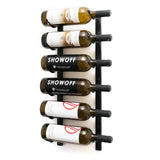 VintageView W Series Wine Rack 2 - Single Depth, Metal Wall Mounted Wine Rack - Modern, Easy Access Wine Storage - Space Saving Wine Rack with 6 Bottle Storage Capacity (Matte Black) VintageView