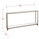 SEI Furniture Bergen Narrow Metal Console Table, Gold SEI Furniture