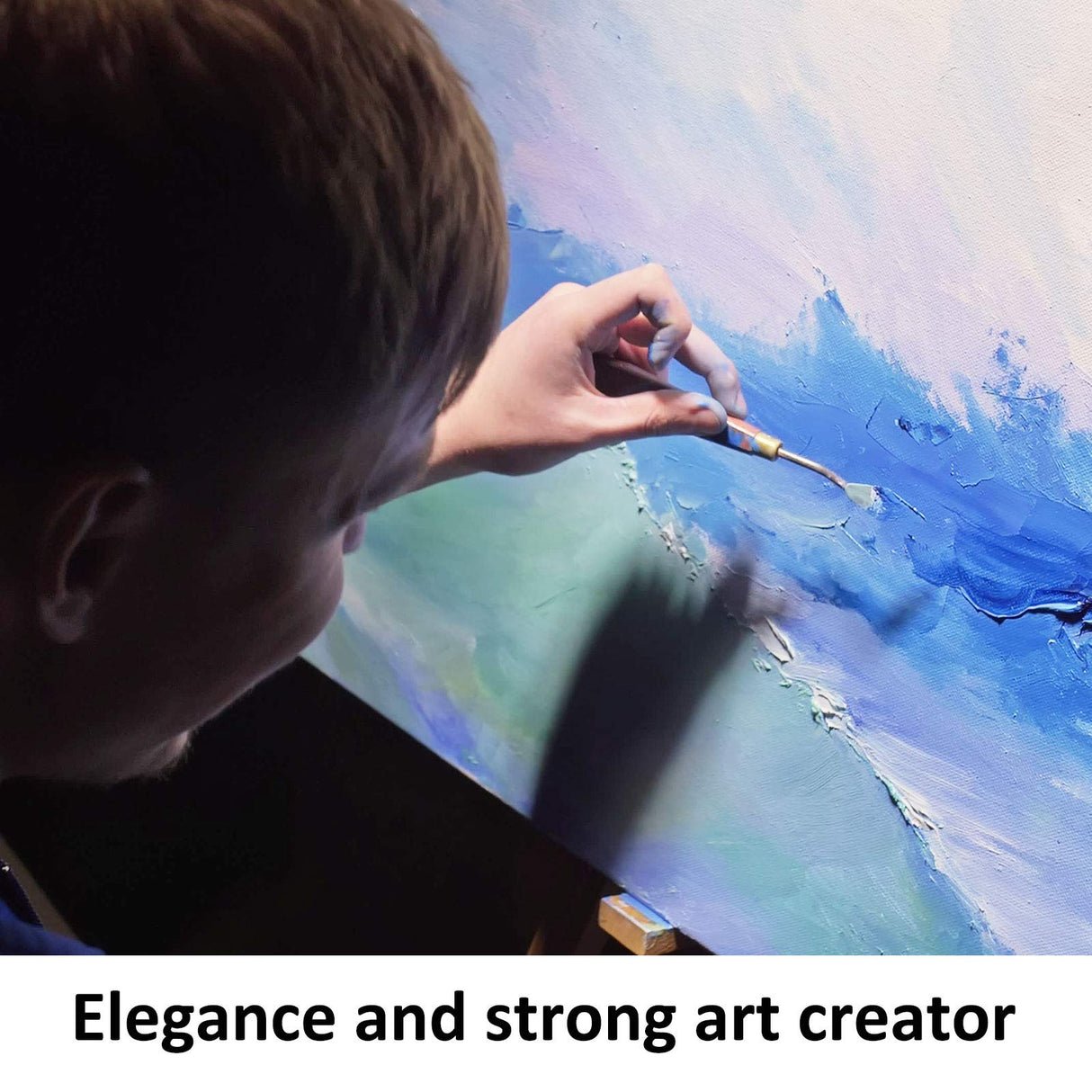 Honoson 16 Pieces Painting Knife Set Stainless Steel Palette Knife Set Draw Mixing Scraper Pallet Spatula with Wooden Handle for Oil Painting Accessories Acrylic Color Mixing Supplies (Red) Honoson