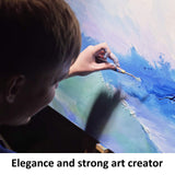 Honoson 16 Pieces Painting Knife Set Stainless Steel Palette Knife Set Draw Mixing Scraper Pallet Spatula with Wooden Handle for Oil Painting Accessories Acrylic Color Mixing Supplies (Red) Honoson