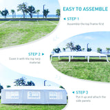 10x30 Party Tent, Outdoor White Tents for Parties, Wedding, Birthday, Large Canopy Tent with 5 Removable Sidewalls, Outside Big Event Tent for Backyard, Garden ANTSKU