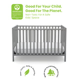 Delta Children Heartland 4-in-1 Convertible Crib - Greenguard Gold Certified, Grey Delta Children
