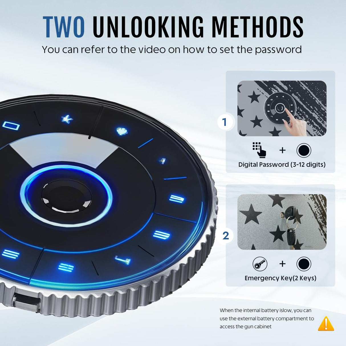 KAER 8-10 Gun Safe, Large Gun Safe for Rifles and Pistols, Quick Access Home Gun Rifle Safe and Storage Gun Locker Cabinet with 4 Pistol Pouches and Removable Shelf for Shotgun, Firearm, Ammo KAER